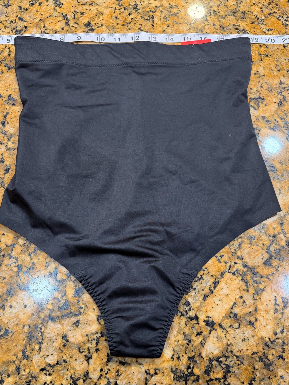SPANX Black High-Waist Shaping Briefs with Red Tag